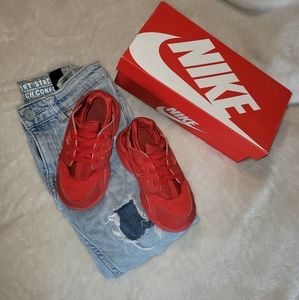 Nike Huarache red Sz 10c